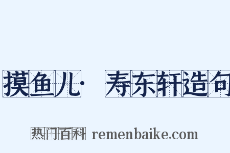 摸鱼儿·寿东轩造句是什么意思的图片